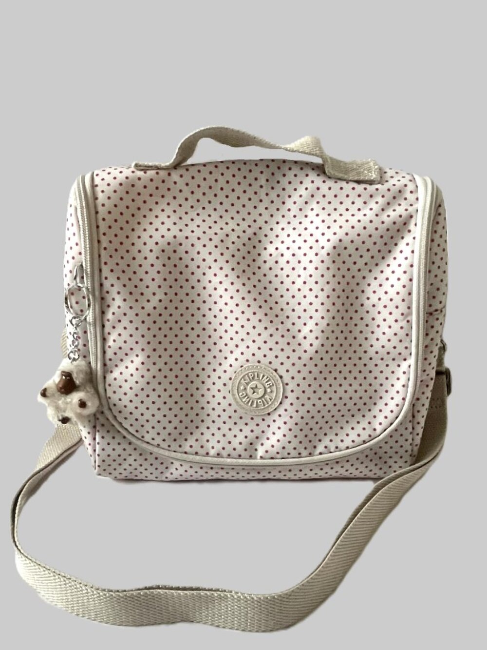 Kipling Polka Dot Lunch Bag / Travel Tote